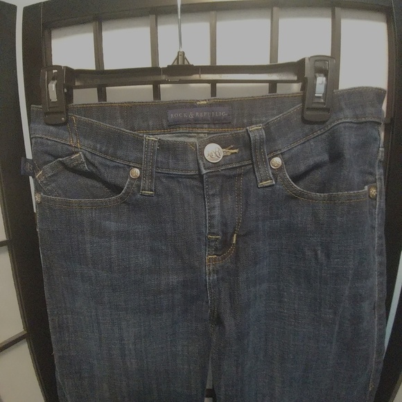 Rock & Republic Kasandra Jeans Dark Wash Size 8 - Picture 4 of 6